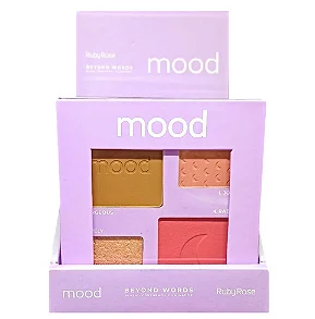 Paleta Blush, Contorno e Iluminador Beyond Words Mood - Ruby Rose