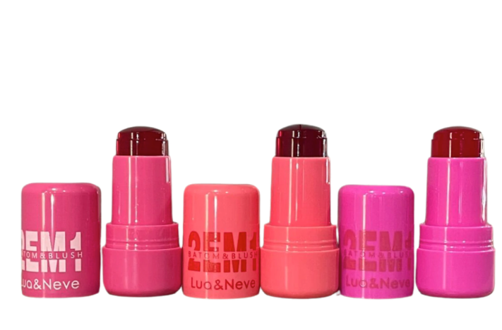 Batom e Blush 2 em 1 - Lua e Neve