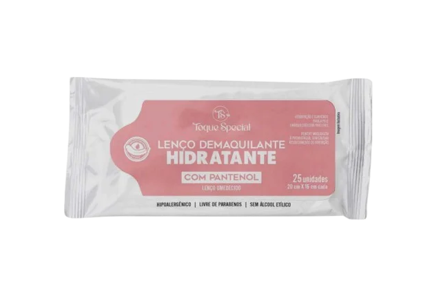Lenço Demaquilante Hidratante com Pantenol Toque Special