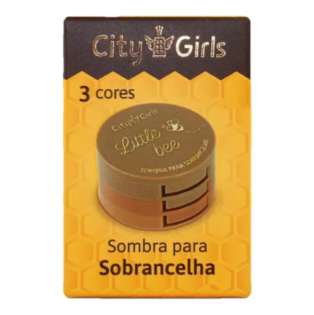Sombra para Sobrancelhas 3 Cores  - City Girls