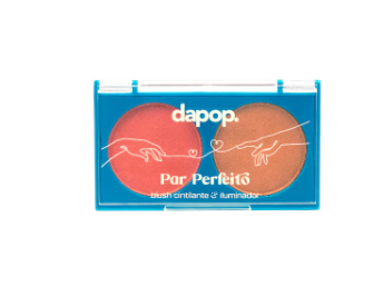 Duo Blush Cintilante & Iluminador Par Perfeito - Dapop