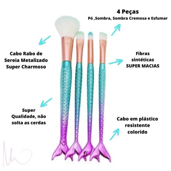 pincel sereia kit